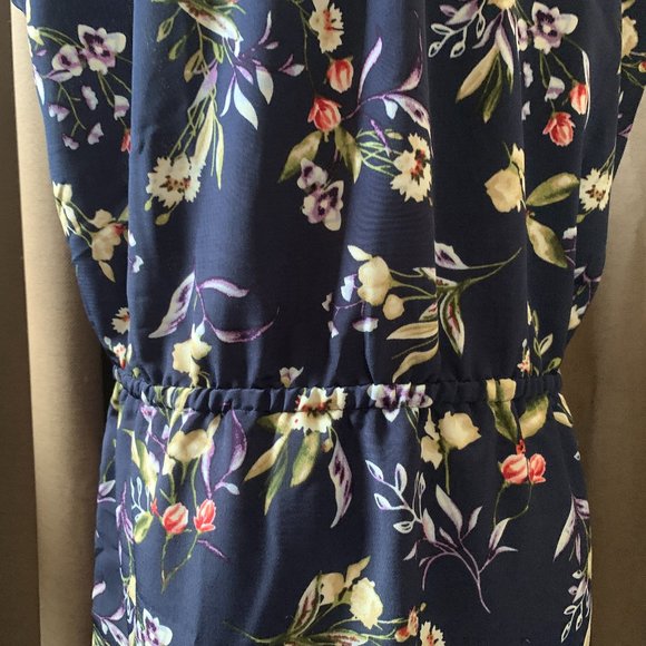 Original Nicole Miller Navy Floral Sundress - Picture 7 of 10